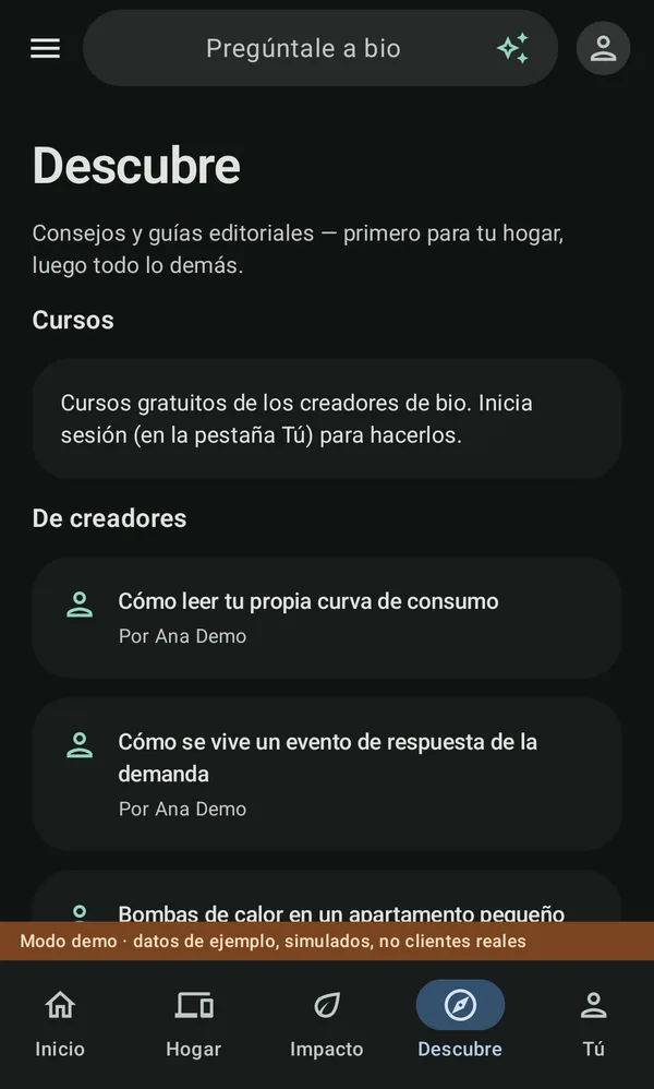 Descubre en bio: consejos para tu hogar y artículos de creadores